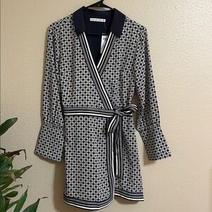Abercrombie & Fitch Black and White Patterned Dress